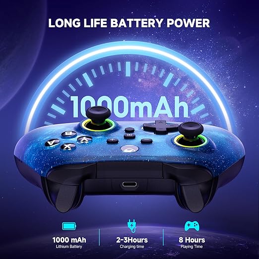 ECHTPower Switch 2 Controller 2025 Wireless Controller with RGB/Macro/Shift/Turbo/Vibration 1000mAh Bluetooth Controller Compatible with Switch/Switch 2/PC/Adroid/iOS