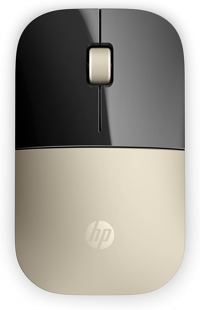 HP 2.4GHz Wireless USB Mouse Z3700 (Matte Gold/Glossy Black) Modern Gold (X7Q43AA#ABL)