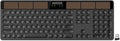 Arteck Wireless Solar Keyboard Full Size Solar Recharging Keyboard for Computer/Desktop/PC/Laptop/Surface/Smart TV and Windows 10/8 / 7 / Vista/XP Built in Rechargeable Battery