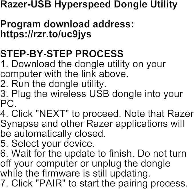 BestParts USB Dongle Signal Mouse Receiver Adapter Replacement for Razer Naga V2 Pro Wireless Gaming Mouse