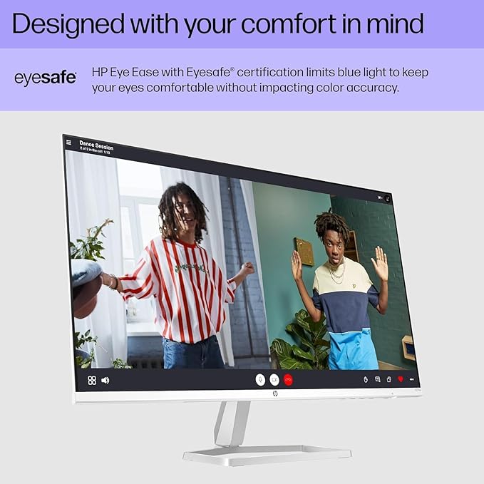 HP Series 5 527sa Monitor w/Speakers 94F48AA#ABA Bundle with Docztorm Dock 27 Full HD IPS (1920x1080) Display 2X HDMI Flicker-Free Ideal for Home &amp Business White/Silver (2026 Latest Model)