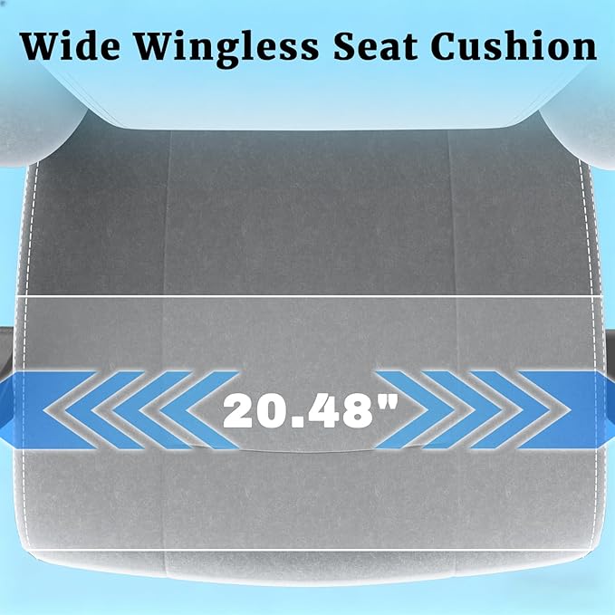 Ergonomic Gaming Chair Video Game Chair with Massage Lumbar Support and Footrest Height Adjustable Fabric Computer Chair with Pocket Spring Cushion