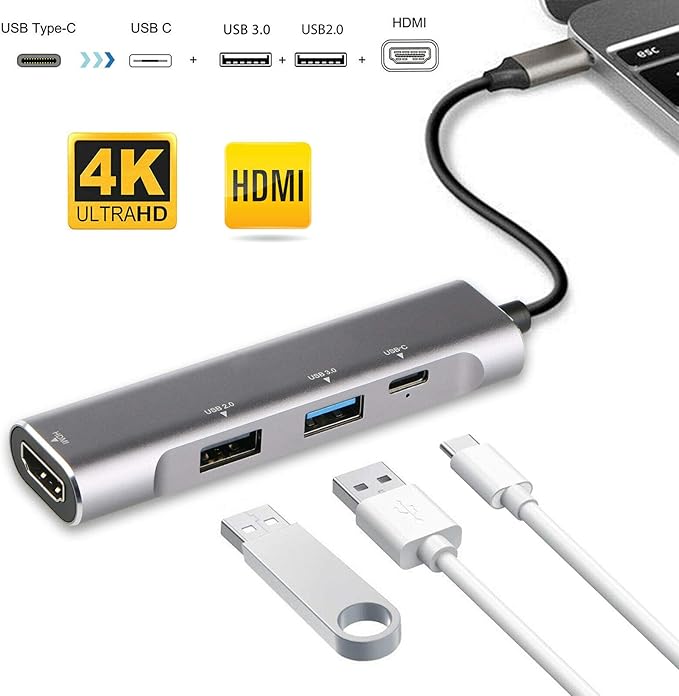 USB Type C USB Type-C to 4K HDMI 2 USB 3.0 PD Charging Hub Adapter for MacBook Pro Laptop