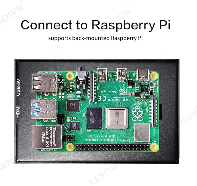4.3 Inch Small Monitor 800x480 IPS Secondary Screen Mini Travel External Monitor LCD Portable Display for Laptop PC PS4/5 Xbox Switch Raspberry Pi
