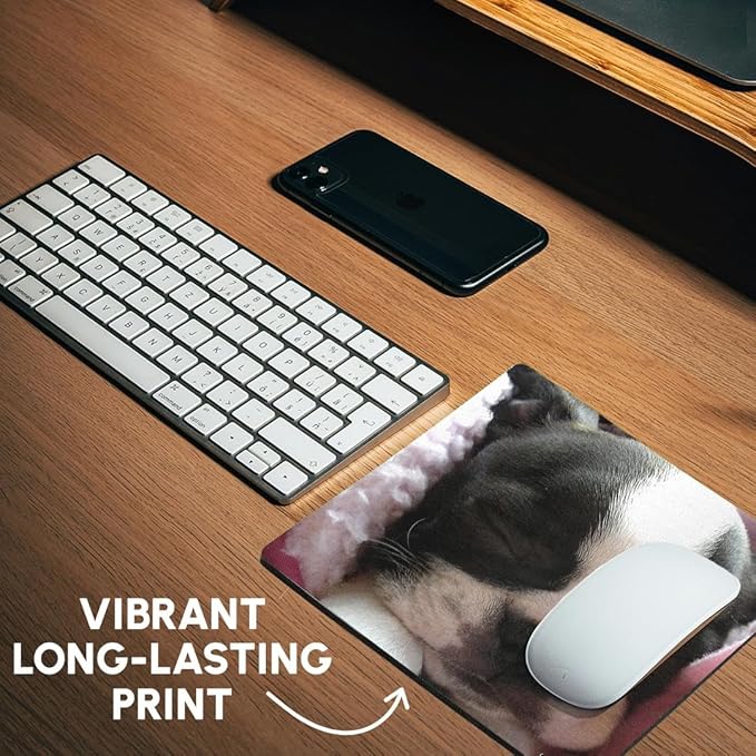 3dRose LLC 8 x 8 x 0.25 Inches Mouse Pad Boston Terrier Puppy (mp_22237_1)
