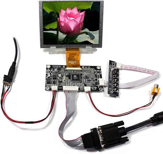 VSDISPLAY 5 5 inch 640x480 LCD Screen ZJ050NA-08C Replcace AT050TN22 V1 with VGA AV Controller Board