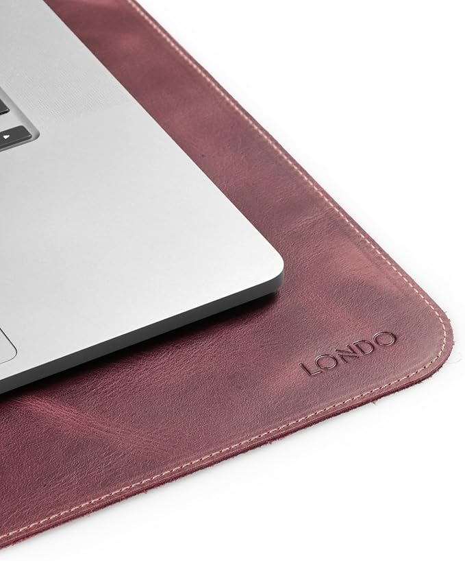 Londo Top Grain Leather Mouse Pad – Desk Mat for Keyboard and Mouse Large Leather Office Desk Pad