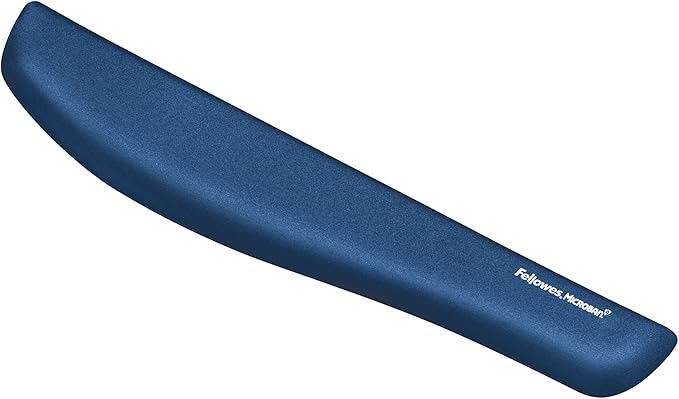 Fellowes PlushTouch Keyboard Wrist Rest with FoamFusion Technology Blue (9287401