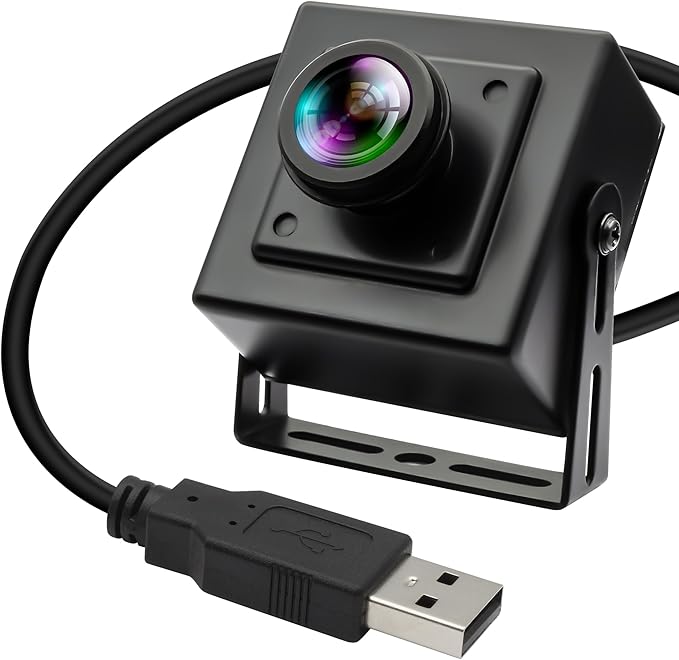 120fps USB Camera 12Megapixel High Speed Starlight Lightburn Low Illumination Slow Motion 4K Webcam with 185Degree Fisheye Wide Angle Lens Plug and Play for Inspection Microscope 3D Printer