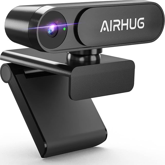 AIRHUG 2K Webcam with Conference USB Microphone
