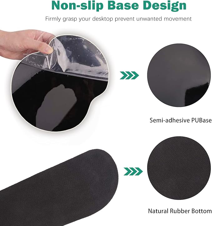 ARTSO Large Mouse Pad Ergonomic Keyboard Wrist Rest Support Combo Non-Slip Memory Foam Gel Extended Desk Mat Protector Ocean Beach Sunbathing