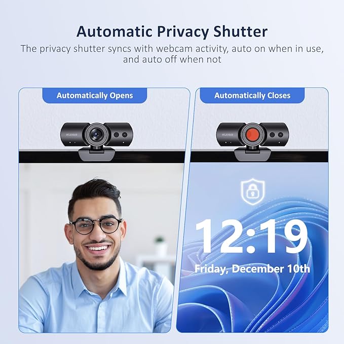 NexiGo PTZ Camera Kits 20X Optical Zoom with PoE HDMI/3G-SDI/USB/LAN IP Streaming Outputs for Video Conferencing HelloCam Pro with Windows Hello 1080P 60FPS Autofocus