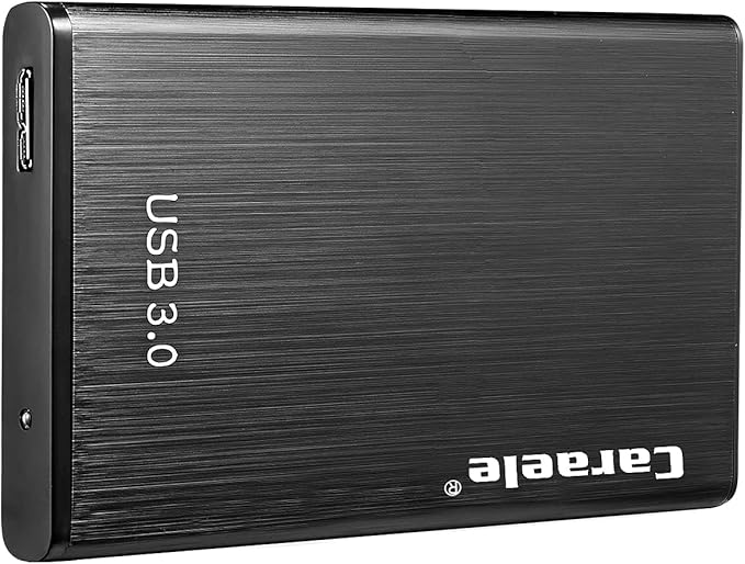 Portable SATA External Hard Drive HDD 2TB 1TB 500GB USB3.0 Ulra-Fast File Transfers for Windows Mac and Linux (2TB Black)