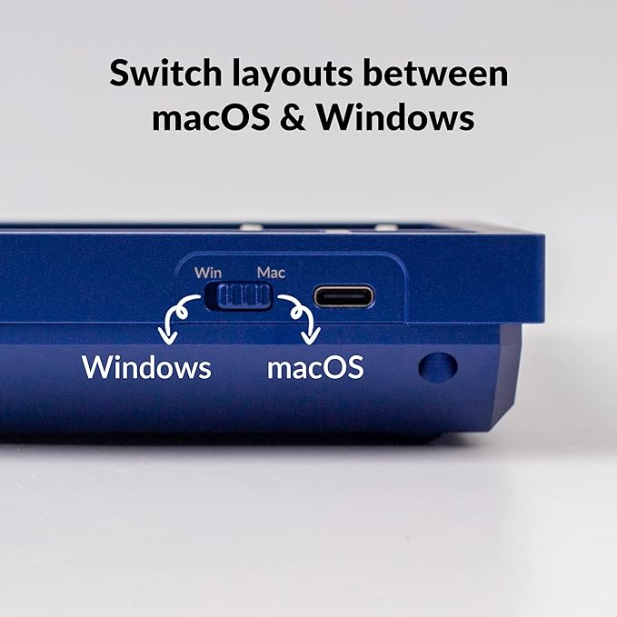 Keychron Q3 TKL Layout Hot-Swappable Wired Custom Mechanical Keyboard Full Aluminum Knob Barebone Version QMK/VIA Programmable Macro Double-Gasket DIY Kit Compatible with Mac Windows Linux-Blue