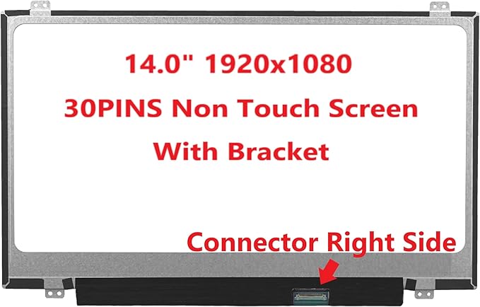 Tech FULCOM New 14 inch Screen Compatible with N140HGE-EAA N140HGE-EA1 NT140FHM-N41 B140HTN01.2 Replacement Screens Also fit Elitebook Folio 1040 G3