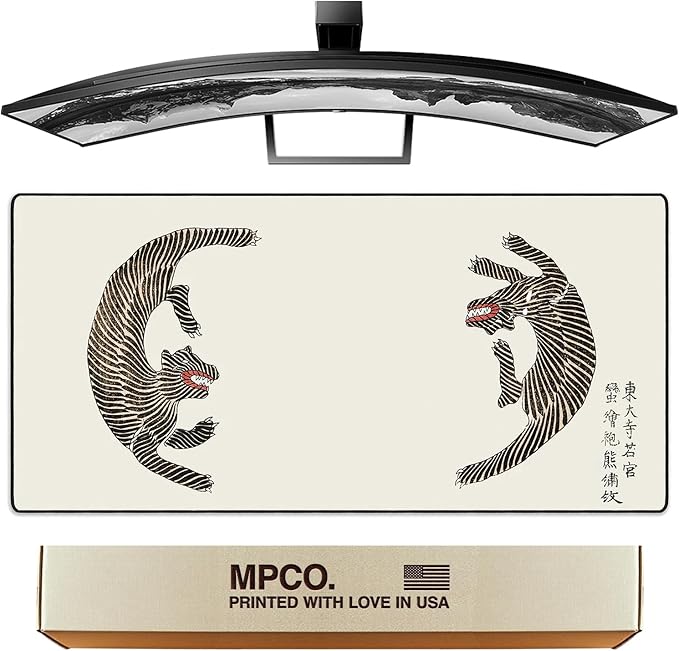 MPCO. Original Large Gaming Desk Mat – 36 x 17 Aeroglyde Ukiyo-E Taguchi Full Desk Mouse Pad for Smooth Precision – Non-Slip Washable Extra-Large PC Mouse Pad for Gaming Sessions