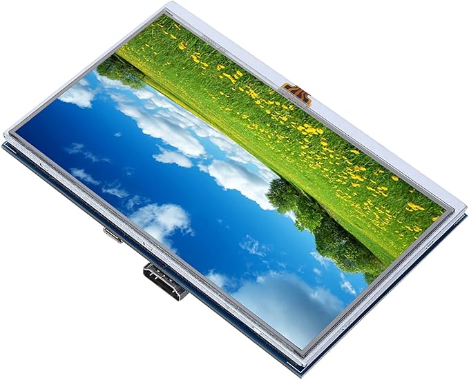 5 Inch HDMI LCD Screen with 4 Wire Resistive Touch 800x480 Resolution Tablet Accessory for 3b 4B - Easy Installation High Definition Display Versatile Use