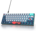 60 Percent Gaming Keyboard 61 Keys Wired Mechanical Keyboard Ultra Compact Key Board Red Switch LED Backlit for Windows Laptop Gamer
