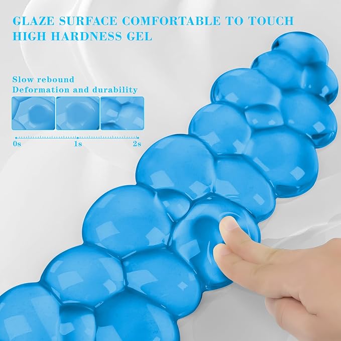 Gel Cloud Keyboard and Mouse Wrist Rest Cute Wrist Support and Arm Support Keyboard Rest for Keyboard and Mouse Typing Pain ReliefSuitable for Office/Computer/Laptop/Gaming (Blue)