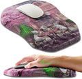 Ergonomic Slope Mouse Pad Wrist Support Wrist Rest Mousepad for Carpal Tunnel Pain Relief with Massage Bulge and Slow Rebound Memory Foam (12x8 inch Cat Bakery)
