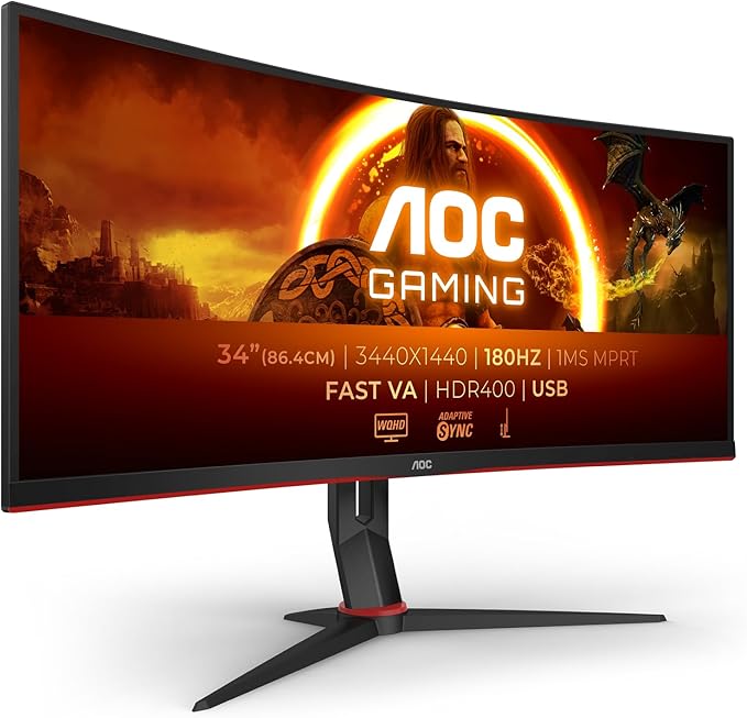 AOC Gaming CU34G2XP/BK skaerm - WLED -