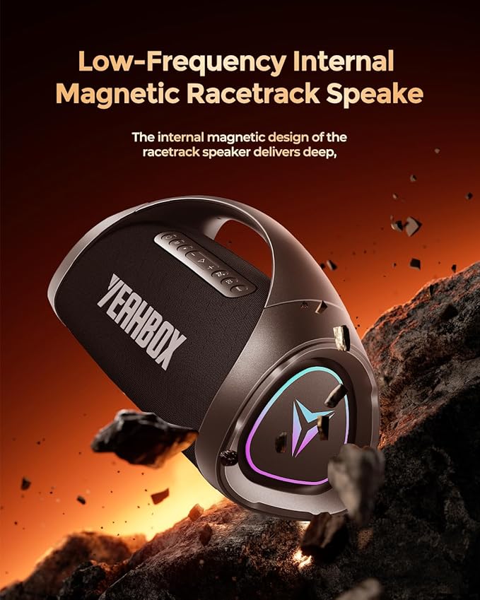 Sonic Boom MAX 300W Max Large Bluetooth Speaker Loud Massive Bass IPX66 Waterproof Party Portable Speaker with Subwoofer/EQ/Fast Charge Outdoor Wireless Speakers