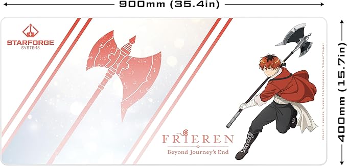 Stark - Frieren: Beyond Journey's End Anime Gaming Desk Mat – Large Extended Mouse &amp Keyboard Pad