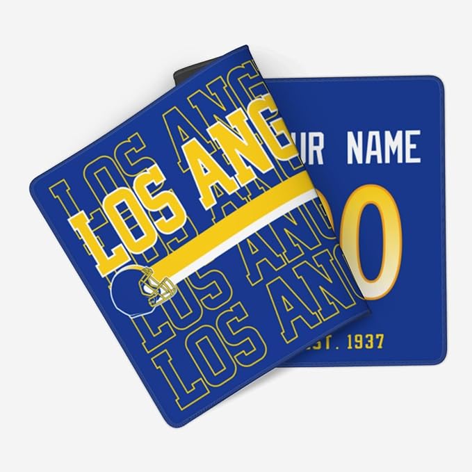 ANTKING Los Angeles R Mouse Pad Custom Name and Number Desk Pad for Men Women Youth Gifts