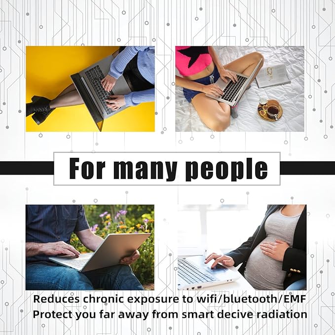 Laptop EMF Radiation Protection pad Anti-Radiation Laptop EMF Blocker &amp Heat Blocker - Anti Radiation Lapdesk 5g Protector Lapdesk 12''*16''