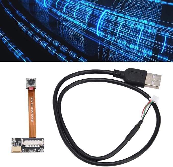 USB Camera Module 5MP Auto Focus 76° Wide Angle USB 2.0 Interface Compatible with Multiple Systems - High Definition OV5693 Sensor Plug and Play Security Monitoring