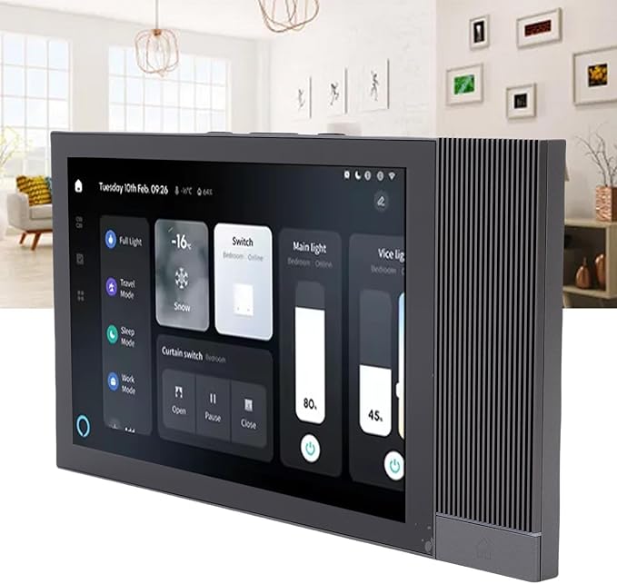 Zunate Smart Control Touch Screen 8 Inch 2G +16G Touch Screen Voice Control Player Easy Wall Mounted Installation smart Scene Wall Panel for Home