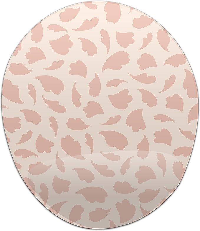 Ergonomic Mouse Pad with Wrist Rest Digital Printed Mouse Mat for Tendon Sheath Problems Non-Slip Base for Office and Home Size: 20 x 23 cm