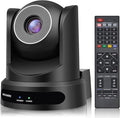 ROCWARE RC20 PTZ Camera [USB Output &amp AutoFocus] Video Conference Camera with 10X Optical Zoom 16X Digital Zoom [Low-Light &amp White Balance Correction] 2K 1080P Full-HD Live Streaming Webcam