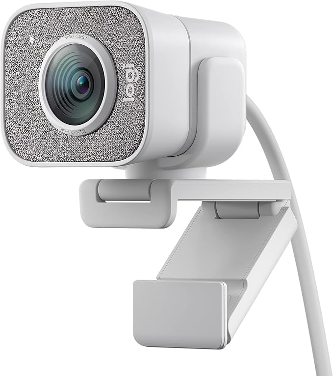 Logitech StreamCam Premium Webcam for Streaming and Content Creation Full HD 1080p 60 fpsWorks with Microsoft Teams Google Meet Zoom Nintendo Switch 2’s new GameChat mode for PC/Mac– Off-White