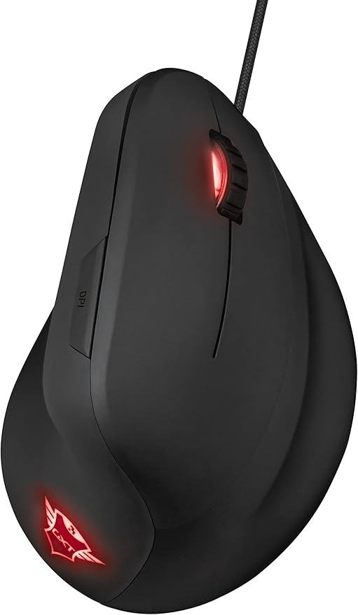 Trust Gaming GXT 144 Rexx Vertical Ergonomic Gaming Mouse 250-10000 DPI 6 Buttons Black