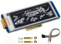 waveshare 2.13inch E-Paper Display HAT for Raspberry Pi 4B/3B+/3B/2B/Zero/Zero W/Zero WH and Jetson Nano250x122 Pixel BlackWhite Two-Color E-Ink Display SPI Interface Support Partial Refresh