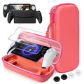 CoBak Hard Carrying Shell Case for PlayStation Portal Remote Player - with 2 Screen Protector 1 Grip Case 4 Thumb Grip Caps Hard Outer Cover for PS5 Portal Pink