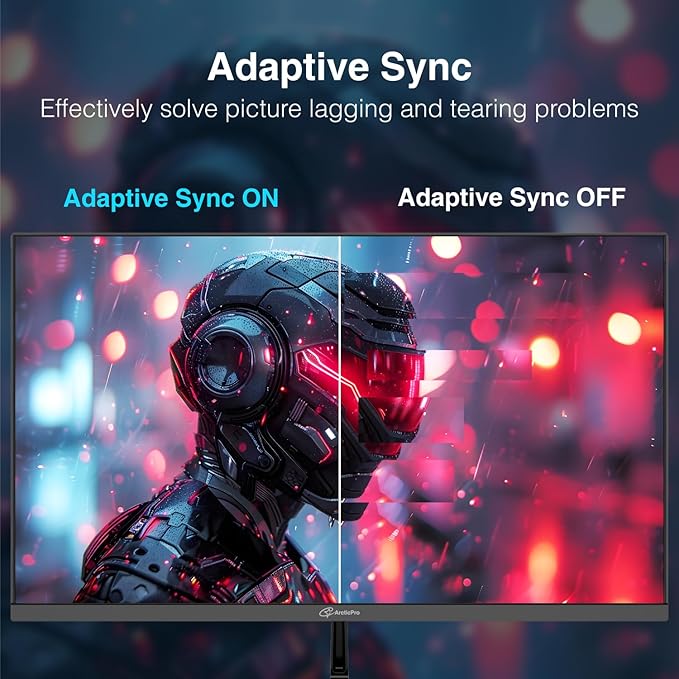 ArcticPro 24 inch Monitor 120Hz FHD 1080p Computer Monitor IPS 99% sRGB Adaptive Sync 1ms Response Time 3-Sided Frameless Ultra Slim VESA Mountable Anti-Blue Light Design HDMI &amp VGA Por