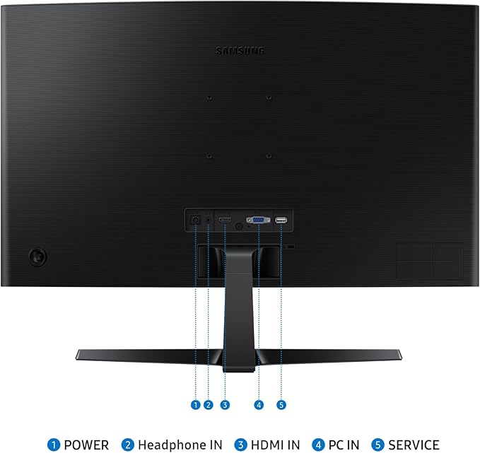 Samsung 27 Essential S3 (S36GD) Series FHD 1800R Curved Computer Monitor 100Hz Game Mode Advanced Eye Comfort HDMI and D-sub Ports LS27D366GANXZA 2024