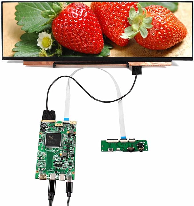 VSDISPLAY 14 Inch NV140XTM-N52 IPS LCD Screen 3840x1100 14'' Display Panel with USB C LCD Controller Board VS-RT2795T4K-V5