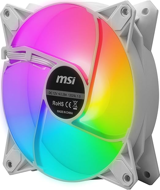 MSI MPG F120 ARGB-3W - 1200 RPM 120mm Anit-Vibration ARGB Fans