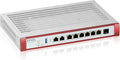 Zyxel USGFLEX200H Cyber Security Firewall | 6.5 Gbps Up to 100 Users | Hardware Only | 6X Gigabit + 2X 2.5G Ports | VPN IPS Anti-Malware | Fanless | Rack-Mount | TAA Compliant