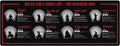 Japanese Success Concepts Mouse Mat – Rule of a Good Life Inspired by Japanese Philosophy for Success and Peace Essential Computer Accessories for Study Work and Reference Purposes NVA