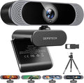 DEPSTECH 4K Webcam DW49 HD 8MP Equipped with Sony Sensor Autofocus Webcam with Microphone Privacy Cover Plug Play USB Computer Web Camera for Pro Streaming/Online Teaching/Video Calling/Zoom/Skype