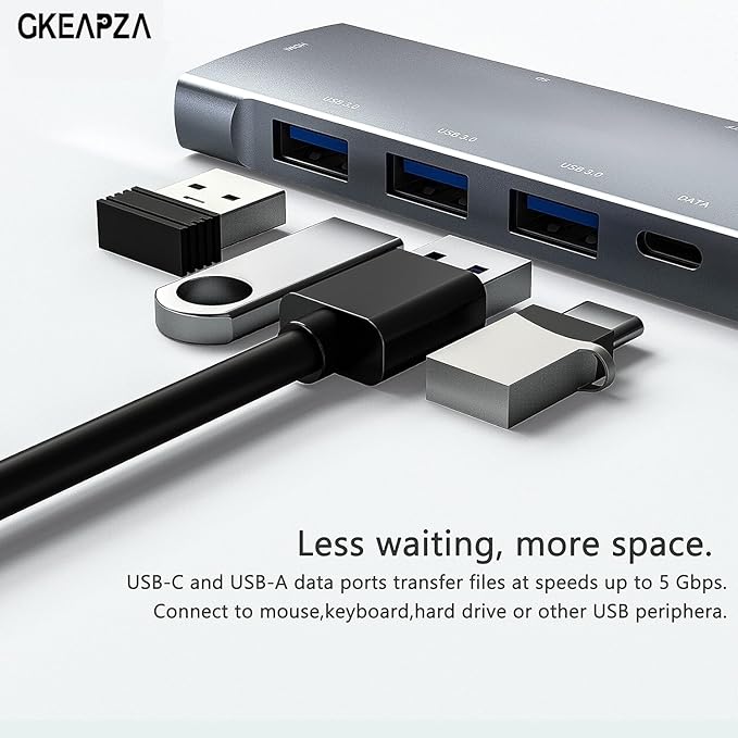 USB C Adapter Docking Station for Galaxy dex iPad ProUSB-C Multiport Adapter with 4K HDMI3.5mm JackPD 100W3 USB3.0SD/TF Card Slotfor MacBook iPhone 15 Samsung Tab
