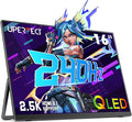UPERFECT 2.5K 240Hz QLED Portable Monitor 16 2560x1600 QHD 100% DCI-P3 400 Nits Portable Gaming Monitor w/Stand &amp VESA Adaptive Sync HDMI 2.1 External Screen for Laptop PC Phone Game Console