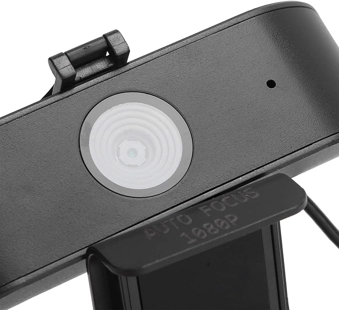 1080P USB Computer Camera with Microphone and Lens Cover for Online Conference and Teaching