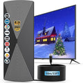 TV Antenna Indoor 2025 Long Range Antenna for Smart TV with Amplifier Signal Booster for Local ChannelsDigital inddor Antenna for All Older TV's-Supports 4K 1080p -33ft Long Cables