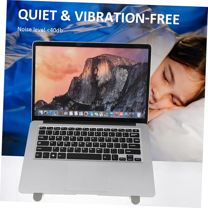 Laptop Cooling Pad Height Quiet - Design Laptop Stand Four Fans for Gaming and Work