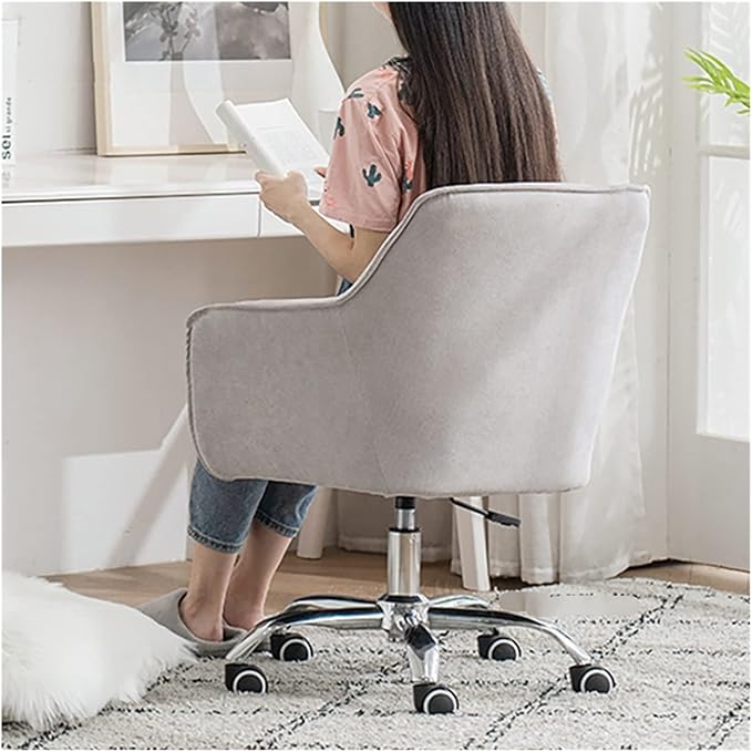 Adjustable Office Computer Chair with Armrest Office Chairs Home Study Computer Chair Furniture Swivel Lift Gaming Soft Backrest(Yellow)